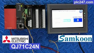 QJ71C24N amp Samkoon HMI quotRS232 Connectionquot Tutorial [upl. by Irolav255]