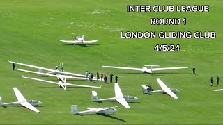 NonStop Gliders Aerotow amp Landings at London Gliding Club Dunstable [upl. by Tierza]