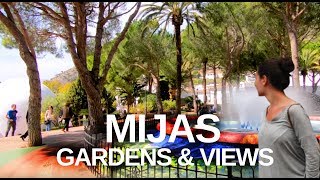 4K Mijas 2019 Malaga Spain Tour  Bullring area gardens and views [upl. by Londoner]