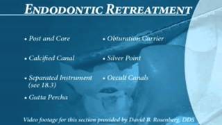 Endodontics Torabinejad 190 Endodontic Retreatment Introduction [upl. by Nrobyalc774]