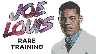 Joe Louis RARE Training In Prime [upl. by Llenaj]