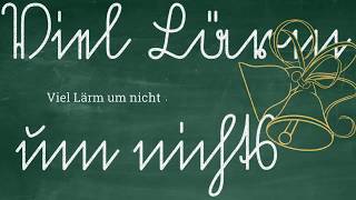 Sütterlinschrift lernen quotViel quot [upl. by Nhguavahs]