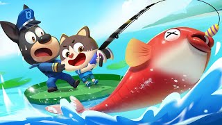 Sheriffs Fishing Adventure 🎣  Police Cartoon  Kids Cartoons  Sheriff Labrador  BabyBus [upl. by Azpurua]