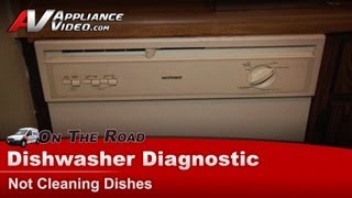 Hotpoint Dishwasher Repair  Not Cleaning Dishes  Spray arm [upl. by Karilynn182]