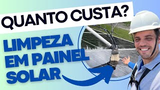 Quanto CUSTA a LIMPEZA de PAINEL SOLAR e COMO FAZER [upl. by Sirap301]