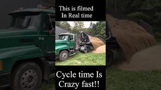 Demco side dump trailer cycle time is insanely fast [upl. by Asteria680]