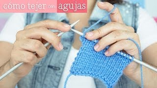 Cómo tejer con agujas  Mini serie de Tejido EP 3 [upl. by Alithea]