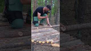 Building a Bushcraft Tree House  Building in the wild forest  Cozy TREE HOUSE  Part 2 treehouse [upl. by Annaej]