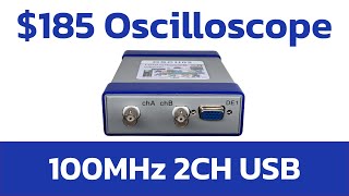 LOTO OSCH02 USB Oscilloscope Review amp Scripting Tutorial Python [upl. by Ynaffi89]