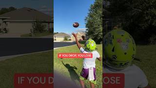 ONE HAND CATCH WARM UP football qb footballplayer footballposition quarterback catch [upl. by Whitney]