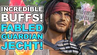 How to Use Fabled Guardian Jecht  Final Fantasy Brave Exvius  Unit Reviews Guides Rotations [upl. by Gnos]