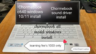 How to install windows on Chromebook 2024  run windows 10  11 install on Chromebook  hp pro c640 [upl. by Dew]