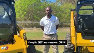 CAT® Skid Steer Comparison  246D3 vs 242D3  Which one is best suited for your needs [upl. by Ardnassela254]