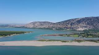 Vilun Lagoon amp Rrjoll beach Shkodër  Albania by Drone 4K [upl. by Filler]