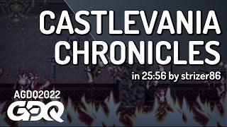 Castlevania Chronicles TAS by strizer86 in 2556  AGDQ 2022 Online [upl. by Hinkle]