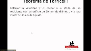 Teorema de Torricelli [upl. by Ribal]