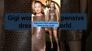 Gigi Hadid wore most expensive dress in the world in paris fashion week gigihadid parisfashionweek [upl. by Wayne266]