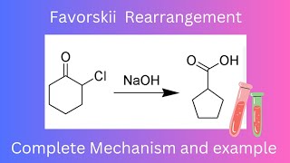 Favorskii Rearrangement  Favorskii Rearrangement complete Mechanism in detail [upl. by Matthaeus]