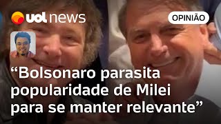 Posse de Milei será grande excursão bolsonarista paga por contribuinte diz Leonardo Sakamoto [upl. by Einnod96]