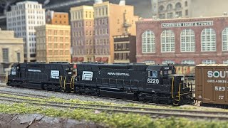 Penn Central SD45 40Car Mixed Freight Run By [upl. by Gabbey]