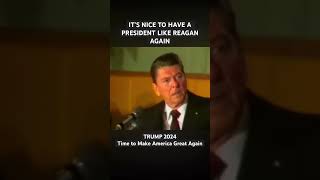 Presidents with a Backbone Reagan and Trump maga trump election2024 [upl. by Tireb]