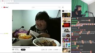 Forsen Reacts to Laughing guy who loves food goes nuts [upl. by Terrena]