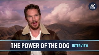 Benedict Cumberbatch Interview On Stomping Around The Power Of The Dog Set [upl. by Lavern52]