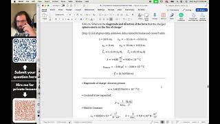 215 ElectricField Calculations A uniform line of charge with length 200 cm is along the xaxis [upl. by Pejsach]