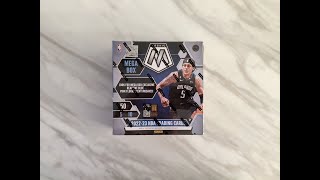 Cards 20222023 Panini NBA Mosaic Mega Box Unboxing  Scripts Auto Pull [upl. by Ahsikan]