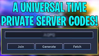 A Universal Time AUT Private Server Codes  Free AUT Private Server Codes [upl. by Eecyac]