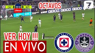 Cruz Azul vs Mazatlán En Vivo Donde Ver a que Hora Juegan CRUZ AZUL VS MAZATLAN Partido Hoy Octavos [upl. by Merrili655]