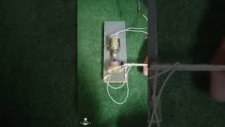 Electricity Generator experiment youtubeshorts dcmotor diy [upl. by Aitnohs]