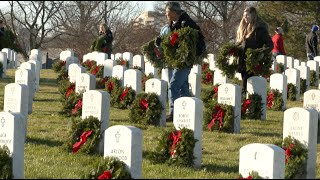 Wreaths Across America 2022 at Arlington National Cemetery [upl. by Darcie]