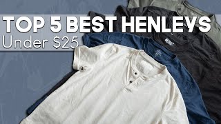 Top 5 Best Henley Shirts Under 25  According To Reddit MaleFashionAdvice [upl. by Ahtilat695]