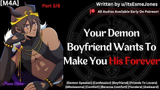 M4A ASMR Yandere Demon Boyfriend Loves You Demon Boyfriend Wholesome Comfort Yandere [upl. by Cilurzo]