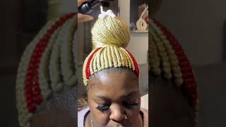 OMG😳would you allow for your edges to be braided shorts braids hairstyles foryou trending yt [upl. by Annay]