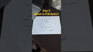 Day 5 What is pb ratio in Stock Market shorts investing 100dayschallenge series [upl. by Aelanna305]