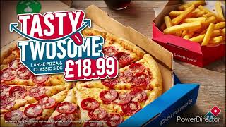 Domino’s Advert  JOSEPH GARBETT Voiceover 2 [upl. by Pentheam]