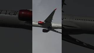 🔊 RAW SOUND Virgin Atlantic Airbus A3501000 XWB Takeoff from London Heathrow Airport shorts [upl. by Eanal]