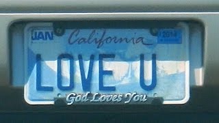 Creative funny license plates Сalifornia collection part 1 Fun to watch Прикольные номера [upl. by Voorhis]