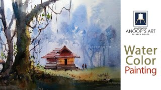 EASY WATER COLOR PAINTING  WATER COLOR DEMO [upl. by Augusta]