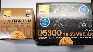 Unboxing Nikon D5300 1855mm and 55200mm COMBO [upl. by Florentia]