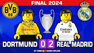 Champions League Final 2024 • Borussia Dortmund vs Real Madrid 02 🏆 Goals Highlights Lego Football [upl. by Norma]