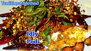 2STEP Idli Podi Recipe in Tamil How to make Idly Podi in தமிழ்  கம கமனு இட்லி பொடி [upl. by Hokanson]