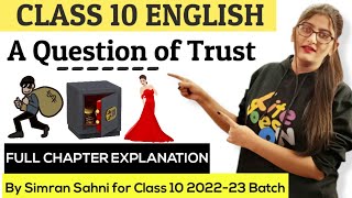 A question of trust class 10A question of trust class 10 in hindiClass 10 English [upl. by Trimmer]