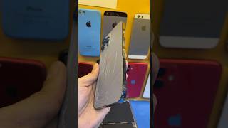 iPhone 13 Pro Max Green Display  Back Glass Broken ⚡️ 😮 shorts asmr greenscreen rewa [upl. by Anirec232]