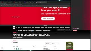 College FootBall AP To 25 Reaction CollegeFootball AP25 [upl. by Oinotnas521]