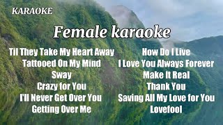 FEMALE KARAOKE  KaraokeVersion cover [upl. by Jose445]