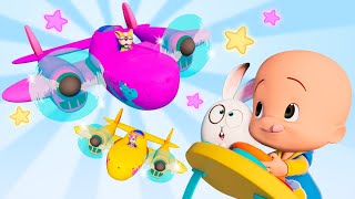 Airplane Balloons  Play dough ponies in the pandabag  Education Cleo amp Cuquin  Toddlers [upl. by Ejrog695]