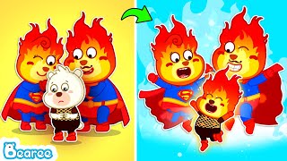 🔥🔥🔥 Fire Family Helps Bearee Awaken Hidden Fire Power  Cartoons for Kids  Bearee Kids Show [upl. by Hubing]